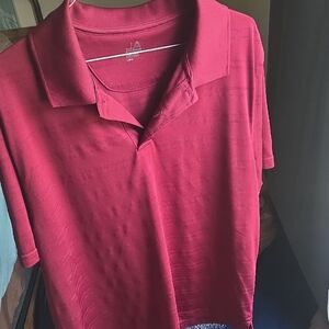 Men's Burgundy Polo Shirt (L)
